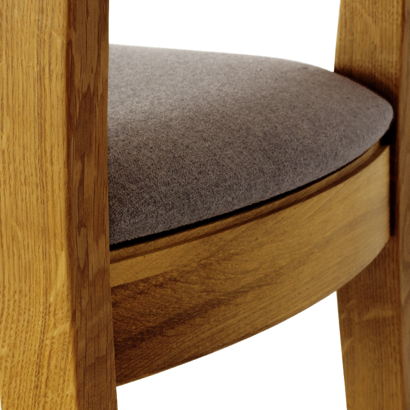 Drewniane krzesło dębowe do jadalni lub salonu MHK0-08