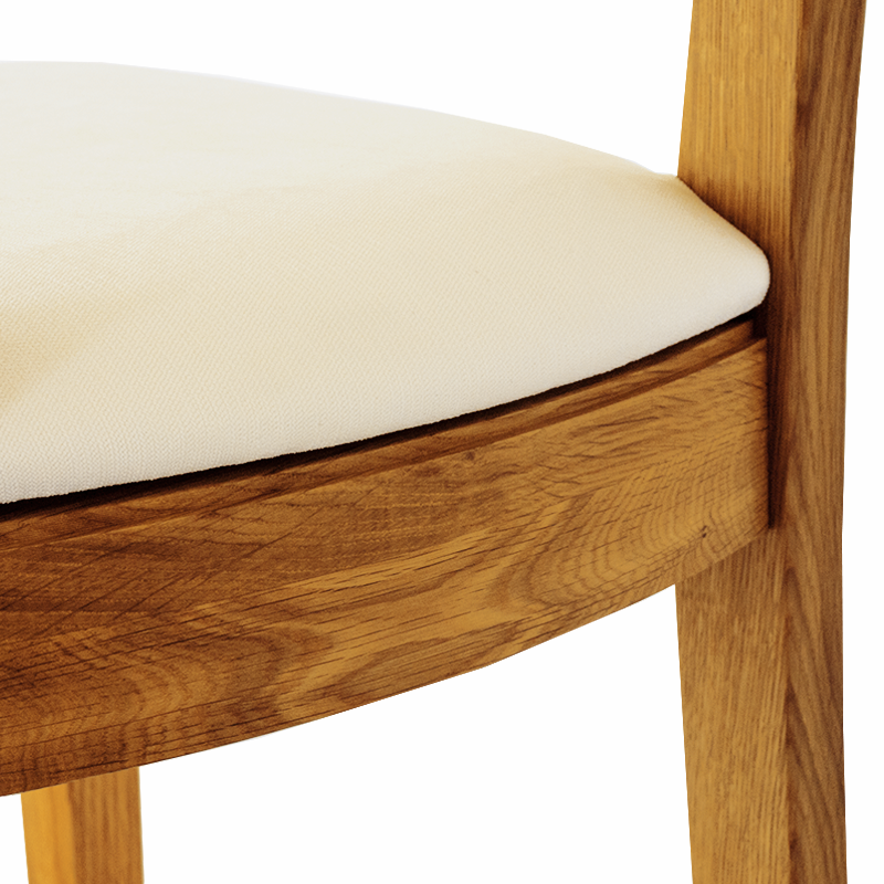 Drewniane krzesło dębowe do jadalni lub salonu MHK0-08
