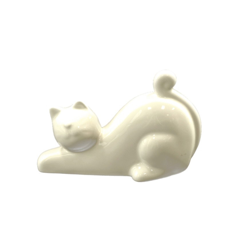 Ozdoba kot porcelanowy duży MHD0-09-10